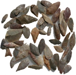 Paquets de catégorie B pointes de flèche Jaspis âge de pierre réplique pointes fleche Punta Freccia 